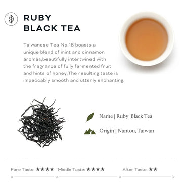 JSY Ruby Black Tea 15 pcs Tea Bags Taiwanese Tea
